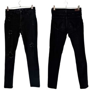 Hollister Women’s Black High-Rise Super Skinny Distressed Jeans [US 7R]